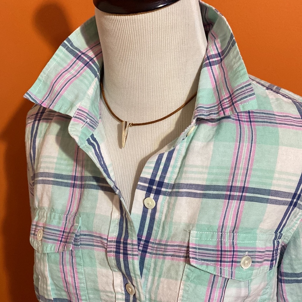 Vineyard Vines Classic Button Down Plaid Oxford S… - image 6